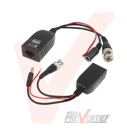 Video Balun Met RJ45 Connector, Data en Voeding