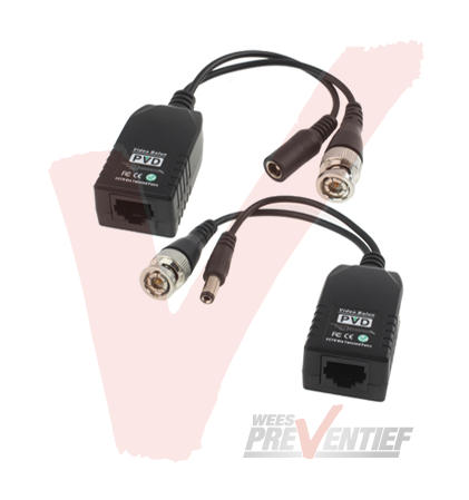 Video Balun Met RJ45 Connector en Voeding